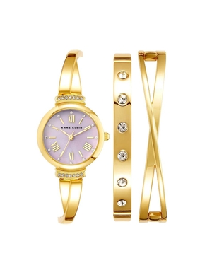 Les métaux Anne Klein Bangle Watch and Bracelets Set   | NST-1797119